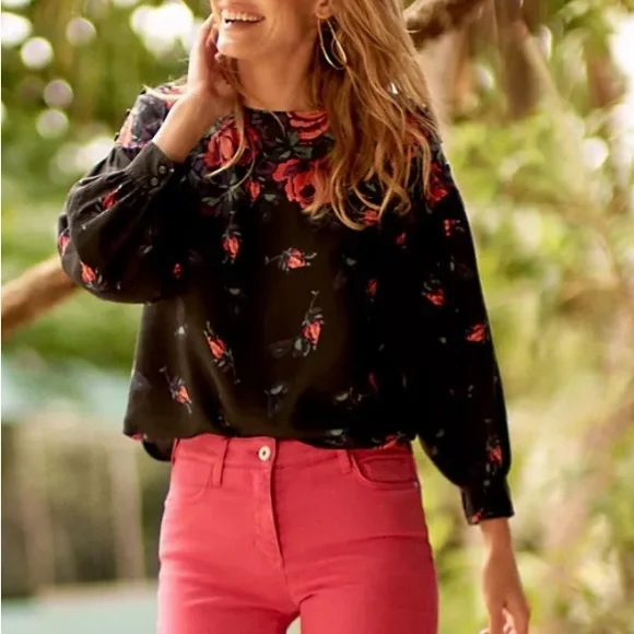 Anthropologie Maeve “Gardenia” Boat Neck Top - Picture 9 of 9